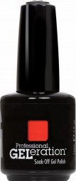 Jessica Jessica, Geleration Colours, Semi-Permanent Nail Polish, GEL-225, Confident Coral, 15 ml For Women