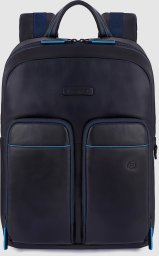 Piquadro Piquadro, Blue Square, Leather, Backpack, Blue, Laptop Compartiment, CA5575B2V, For Men For Men
