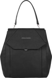 Piquadro Piquadro, Piquadro, Leather, Backpack, Black, Expandable, For Women For Women