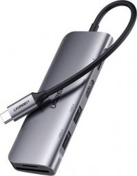 Stacja/replikator Ugreen CM195 USB-C do HDMI, 2x USB-A 3.0, SD/TF, PD