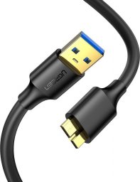 Kabel USB Ugreen USB-A - micro-B 0.5 m Czarny (10840B)