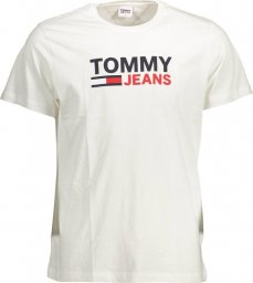  Tommy Hilfiger T-SHIRT MĘSKI Z KRÓTKIM RĘKAWEM TOMMY HILFIGER BIAŁY XL