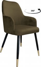  Atos Krzesło obrotowe WESTA noga czarno-złota MG05
