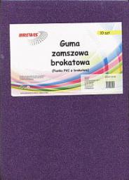 BREWIS Guma zamszowa brokat A4 10 kolorów (087508)