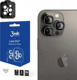  3MK Ochrona na obiektyw aparatu z ramką montażową Lens Protection Pro iPhone 15 Plus 6.7" grafitowy/graphite