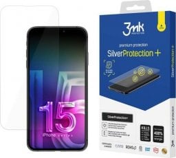  3MK Silver Protect+ iPhone 15 Pro Max 6.7" Antymikrobowa folia montowana na mokro