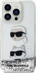  Karl Lagerfeld Etui Karl Lagerfeld KLHCP14XLDHKCNS Apple iPhone 14 Pro Max hardcase Liquid Glitter srebrny/silver