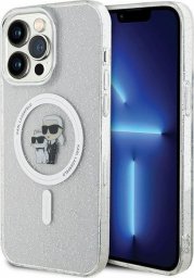 Karl Lagerfeld Etui Karl Lagerfeld KLHMP14XHGKCNOT Apple iPhone 14 Pro Max hardcase Karl&Choupette Glitter MagSafe transparent