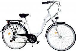  Dallas Bike Rower Dallas City Alu 28" 7spd - biały z czarnym