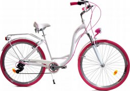  Dallas Bike Rower Dallas City Alu 28" 7spd - biały z różem