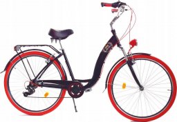  Dallas Bike Rower Dallas City Alu 28" 7spd GE - czarny z czerwonym