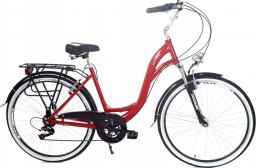  Dallas Bike Rower Dallas City Alu 28" 7spd - czerwony z czarnym