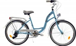  Dallas Bike Rower Dallas City Junior 24" 6spd - Niebieski z białym