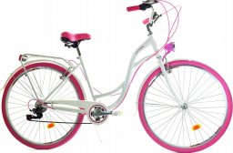  Dallas Bike Rower Dallas City 28" 7spd - biały z różem