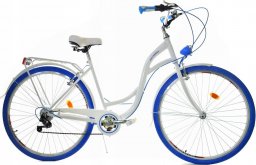  Dallas Bike Rower Dallas City 28" 7spd - biały z niebieskim