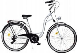  Dallas Bike Rower Dallas City 28" 7spd LUX - biały z czarnym