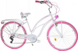  Dallas Bike Rower Dallas Cruiser 28" 7spd Lady Alu - biały z różem