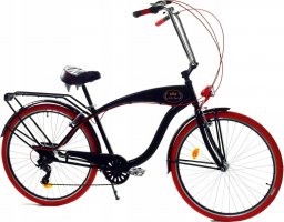  Dallas Bike Rower Dallas Cruiser Men 28" 7spd GE - czarny z czerwonym