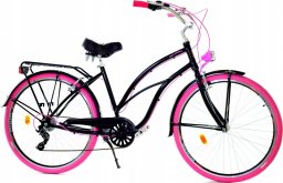  Dallas Bike Rower Dallas Cruiser 28" 7spd Lady Alu - czarny z różem