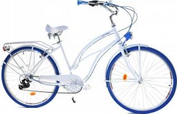  Dallas Bike Rower Dallas Cruiser 28" 7spd Lady Alu - biały z niebieskim