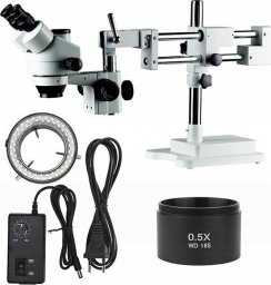 Mikroskop Rosfix MIKROSKOP STEREOSKOPOWY TRINOKULAROWY + AKCESORIA