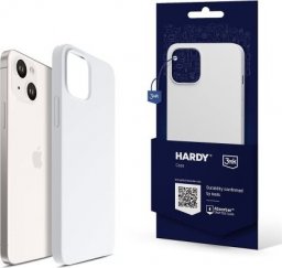  3MK Etui Hardy Silicone MagCase Silver-White Apple iPhone 15 Pro Max