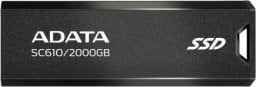 Pendrive ADATA Dysk SSD zewnętrzny SC610 2000 GB USB3.2A Gen2 czarny
