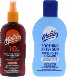 Malibu Malibu SPF10 Olejek Brązujący 200ml + Balsam Po Opalaniu 200ml