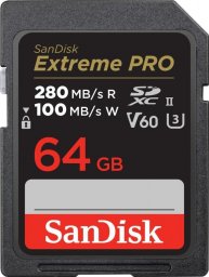 Karta SanDisk Extreme PRO SDXC 64 GB Class 10 UHS-II/U3 V60 (SDSDXEP-064G-GN4IN)