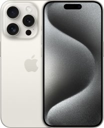 Smartfon Apple iPhone 15 Pro 256GB White Titanium (MTV43)