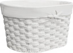 Koszyk prysznicowy Sepio Wytrzymały biały koszyk łazienkowy 35x24x16
