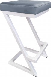  Atos Hoker krzesło barowe ZETA LOFT METAL podstawa biała BL06