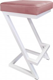  Atos Hoker krzesło barowe ZETA LOFT METAL podstawa biała MG58