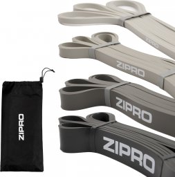  Zipro Powerband Zipro różne poziomy oporu w zestawie szary 4 szt.