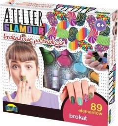 Dromader Zestaw Atelier Glamour Brokatowe paznokcie