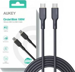 Kabel USB Aukey USB-C - USB-C 1 m Czarny (CB-SCC101 BK)