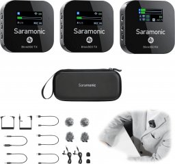 Mikrofon Saramonic Saramonic Blink900 B2 (RX + TX + TX) Zestaw do bezprzewodowej transmisji dźwięku