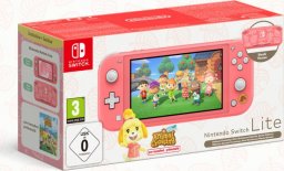 Nintendo Switch Lite Coral + Animal Crossing: New Horizons