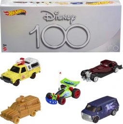  Mattel Hot Wheels PREMIUM 100-lecie Disneya zestaw 5 aut (HKF06)