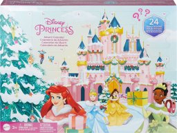 Kalendarz adwentowy Mattel Princess Małe lalki HLX06
