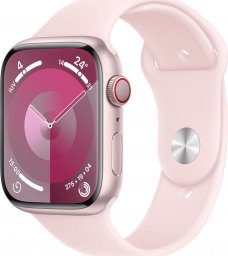 Smartwatch Apple Watch 9 GPS + Cellular 45mm Pink Alu Sport M/L Różowy  (MRML3QP/A)