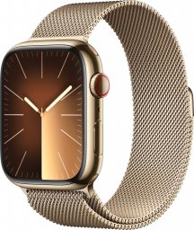 Smartwatch Apple Watch 9 GPS + Cellular 45mm Gold Stainless Steel Złoty  (MRMU3QP/A)