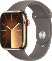 Smartwatch Apple Watch 9 GPS + Cellular 45mm Gold Stainless Steel Sport M/L Brązowy  (MRMT3QP/A)