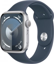 Smartwatch Apple Watch 9 41mm GPS Silver Alu Sport S/M Niebieski (MR903)
