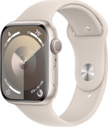 Smartwatch Apple Watch 9 45mm GPS Starlight Alu Sport S/M Beżowy  (MR963QP/A)