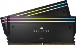 Pamięć Corsair Dominator Titanium RGB, DDR5, 48 GB, 6000MHz, CL30 (CMP48GX5M2B6000C30)