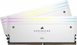 Pamięć Corsair Dominator Titanium RGB, DDR5, 32 GB, 7200MHz, CL34 (CMP32GX5M2X7200C34W)