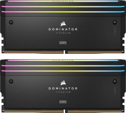 Pamięć Corsair Dominator Titanium RGB, DDR5, 64 GB, 6400MHz, CL32 (CMP64GX5M2B6400C32)