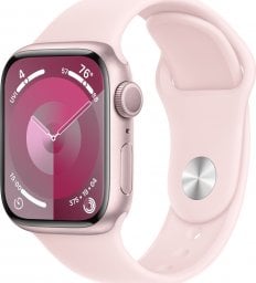 Smartwatch Apple Watch 9 41mm GPS Pink Alu Sport S/M Różowy (MR933QI/A)