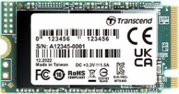 Dysk SSD Transcend MTE400S 256GB M.2 2242 PCI-E x4 Gen3 NVMe (TS256GMTE400S)